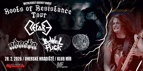 Roots Of Resistance Tour | REFORE + ADACTA + Bowel Fuck | Uhersk\u00e9 Hradi\u0161t\u011b | 28.2.2026