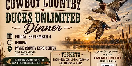 Cowboy Country Ducks Unlimited Dinner