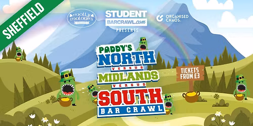 St Paddy's North vs. Midlands vs. South Bar Crawl