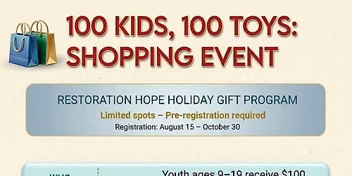 Community Christmas: 100 Kids 100 Toys
