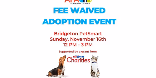 Fee Waived PetSmart Adoption Event: Bridgeton PetSmart