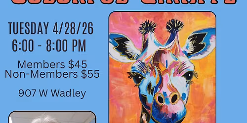 Colorful Giraffe Workshop With Artist Nathalie Kelley