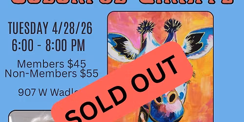 Colorful Giraffe Workshop With Artist Nathalie Kelley