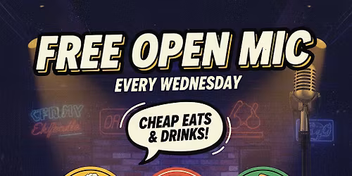 FREE Open Mic Comedy & Tre Sorrelle Coffee