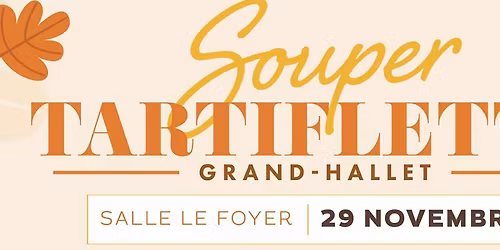 Souper tartiflette de Grand-Hallet