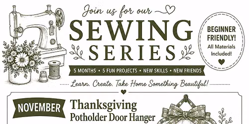 Thanksgiving\/Christmas Potholder Door Hanger Sewing Class