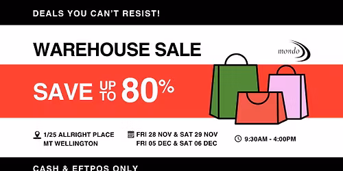 Mondo Warehouse Sale