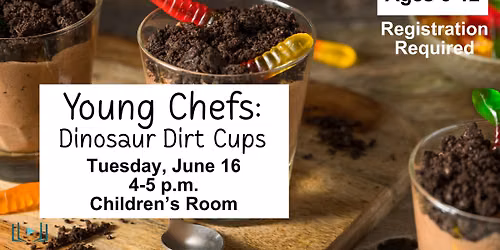 Young Chefs: Dinosaur Dirt Cups