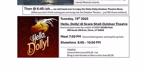 August 19th- Hello, Dolly! It\u2019s Taco Tuesday!