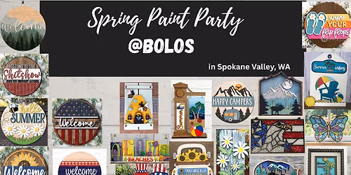 Spring Paint Party at Bolos: all ages welcome