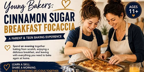 Young Bakers Cinnamon Sugar Breakfast Focaccia