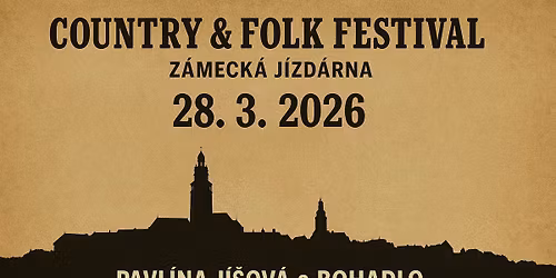 Folk a country festival na Z\u00e1meck\u00e9 j\u00edzd\u00e1rn\u011b v \u010cesk\u00e9m Krumlov\u011b.