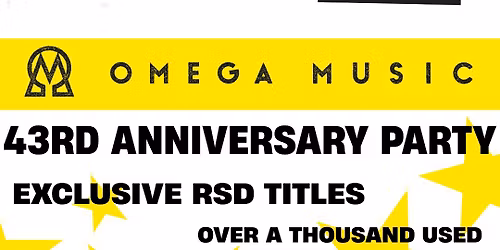 RECORD STORE DAY 2026 @ OMEGA MUSIC
