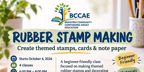 Rubber Stamp Making - Braintree Adult Education
