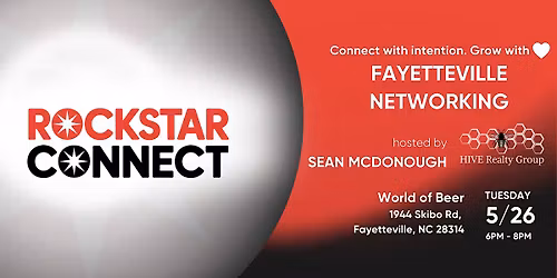 Free Fayetteville Rockstar Connect Networking Event (May, NC)
