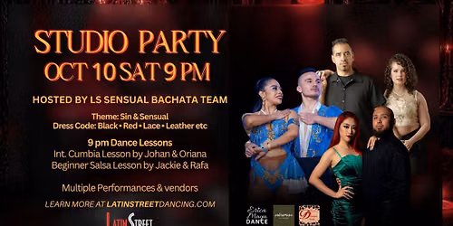 October Studio Social: Sin & Sensual \ud83d\udccd Latin Street