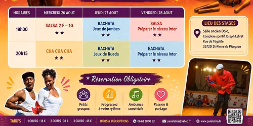 Estivales a Bailar SALSA - BACHATA Et\u00e9 2026