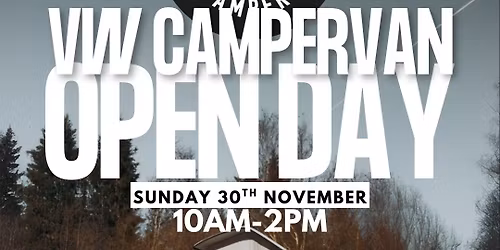 VW Campervan Open Day - Sunday 30th November 10am-2pm