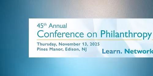 2025 AFP-NJ Conference on Philanthropy
