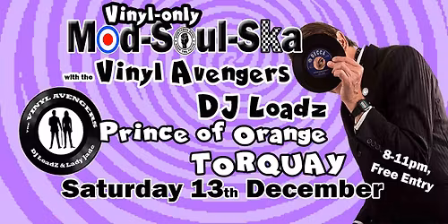Vinyl Avengers at The Prince of Orange, Torquay