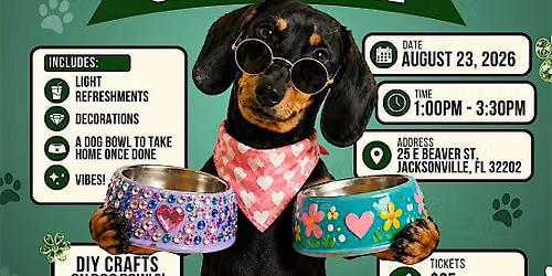 National Dog Day Craft & Bowl - DIY A Dog Bowl!