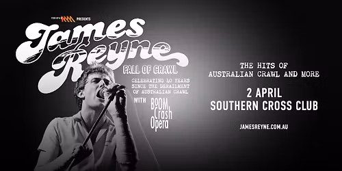 James Reyne April 2 Southern Cross Club Canberra