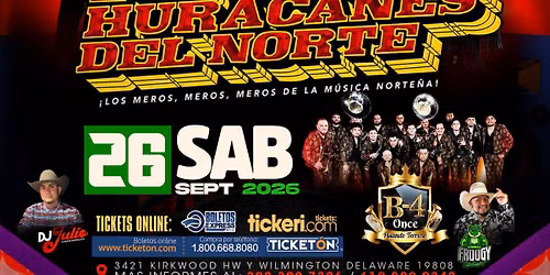 LOS HURACANES DEL NORTE B-4 ONCE - DJ JULIO