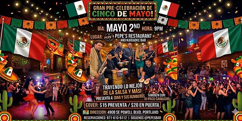 Cinco de Mayo \u2014 Orquesta Dina y Los Rumberos + DJ Paco Camacho