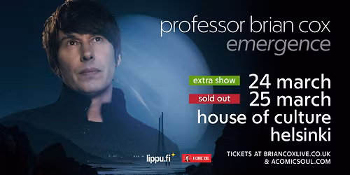 Professor Brian Cox - Emergence World Tour 2026