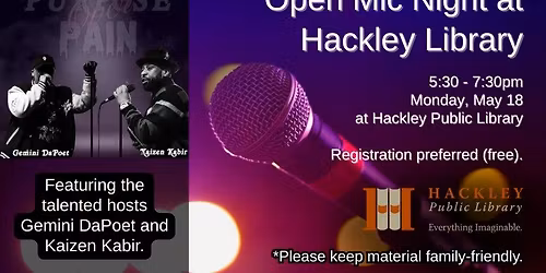 Open Mic Night at HPL