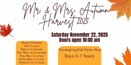 Mr. & Mrs. Autumn Harvest 2025