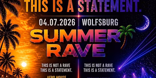 THIS IS NOT A RAVE. THIS IS A STATEMENT.