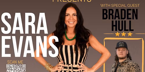 Sara Evans Live In Concert At Logsdon Valley Park With Special Guest Braden Hull