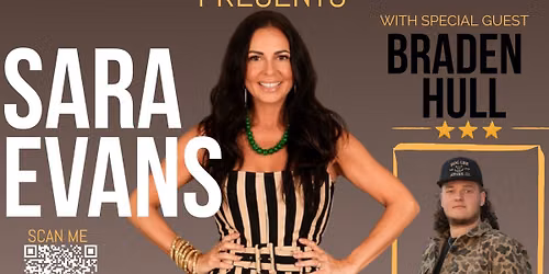 Sara Evans Live In Concert At Logsdon Valley Park With Special Guest Braden Hull