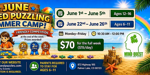 Kids Speed Puzzling Summer Camp- Ages 8-11