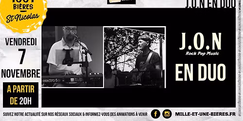\ud83c\udfb8 Concert du duo J.O.N (Cover Pop, Rock et Blues) \ud83e\udd41