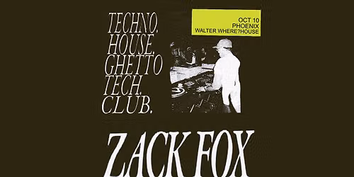 Walter x Infiniti House: Zack Fox at Walter Where?House