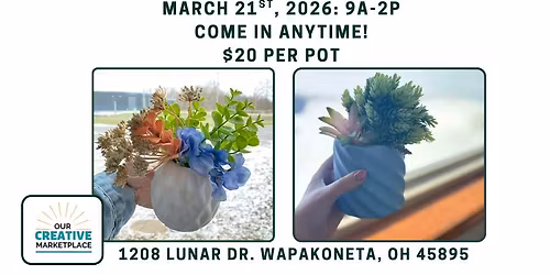 Succulent Making at Our Creative Marketplace WAPAKONETA