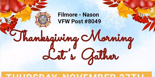 Thanksgiving Morning Gathering.