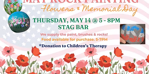May Flowers & Memorial Day Rock Painting Party
