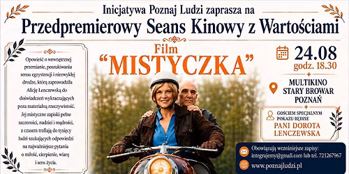 Przedpremierowy Seans kinowy z warto\u015bciami: "Mistyczka" Pozna\u0144 24.08.2026
