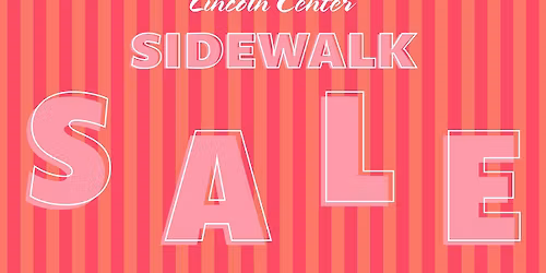 Sidewalk Sale at Lincoln Center