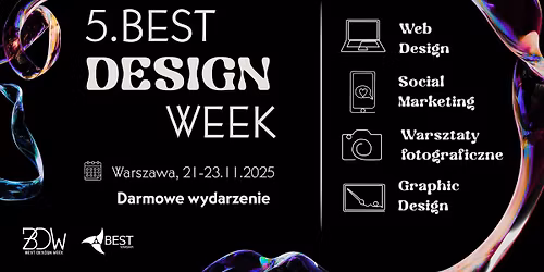 BEST Design Week - darmowe szkolenia z dziedziny designu
