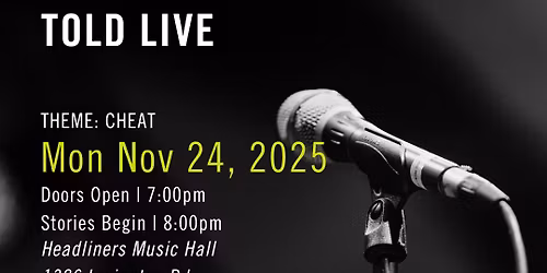 The Moth Louisville StorySLAM: CHEAT