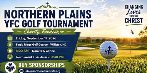 2026 Northern Plains Youth For Christ Golf Tournament