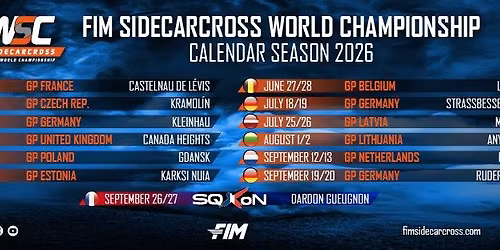 FIM SidecarCross & QuadCross of Nations 2026 - SQXoN DARDON GUEUGNON
