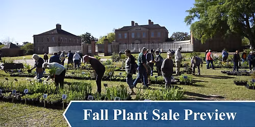 Tryon Palace Garden Lecture Series: Fall Plant Sale Preview