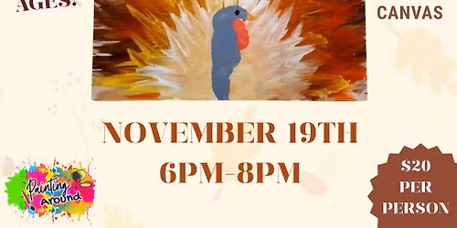 \ud83e\udd83\ud83c\udfa8 Turkey Finger Painting Night \ud83c\udfa8\ud83e\udd83