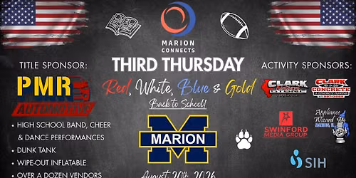 Marion Connects Third Thursday: Red, White, Blue & Gold