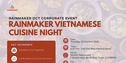 Rainmaker Vietnamese Cuisine Night